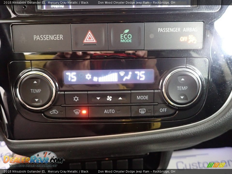 2018 Mitsubishi Outlander ES Mercury Gray Metallic / Black Photo #19