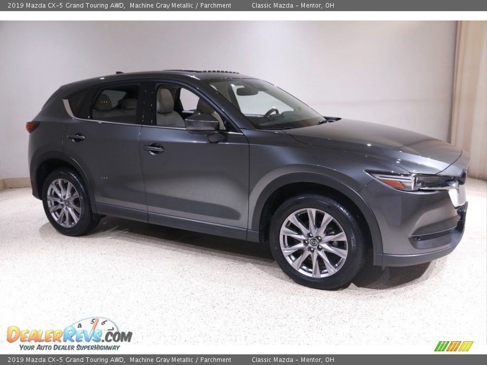 2019 Mazda CX-5 Grand Touring AWD Machine Gray Metallic / Parchment Photo #1
