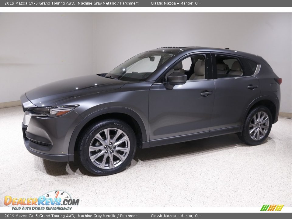 2019 Mazda CX-5 Grand Touring AWD Machine Gray Metallic / Parchment Photo #3
