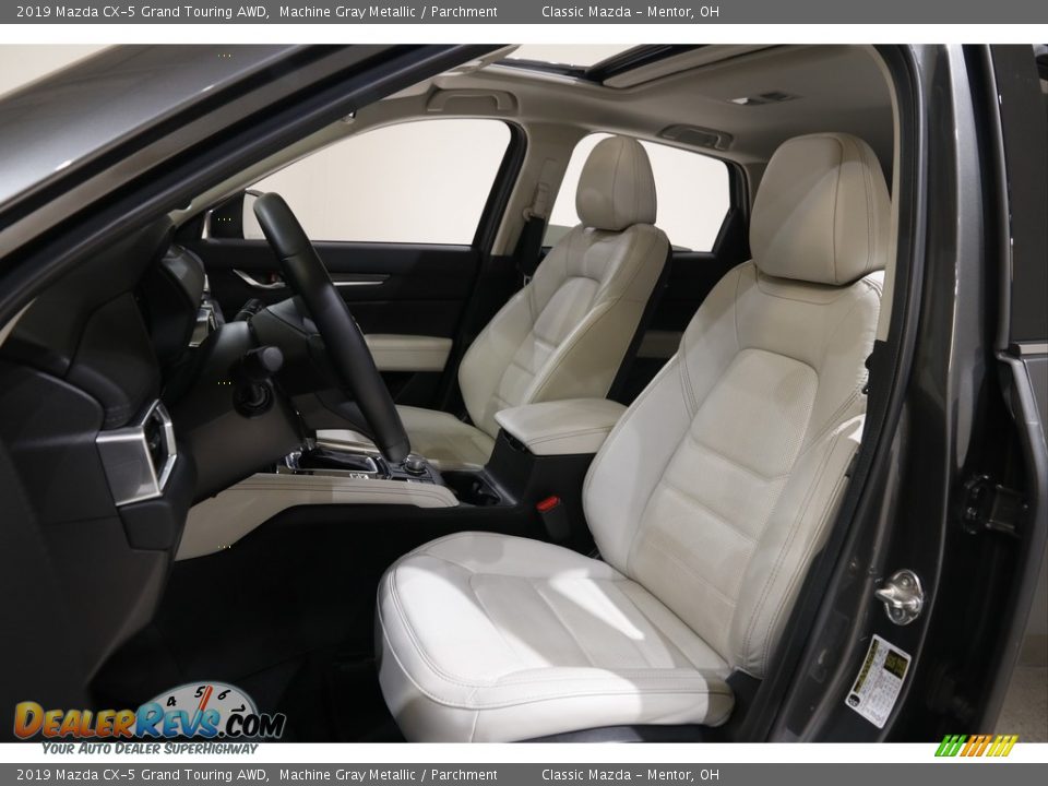 2019 Mazda CX-5 Grand Touring AWD Machine Gray Metallic / Parchment Photo #5