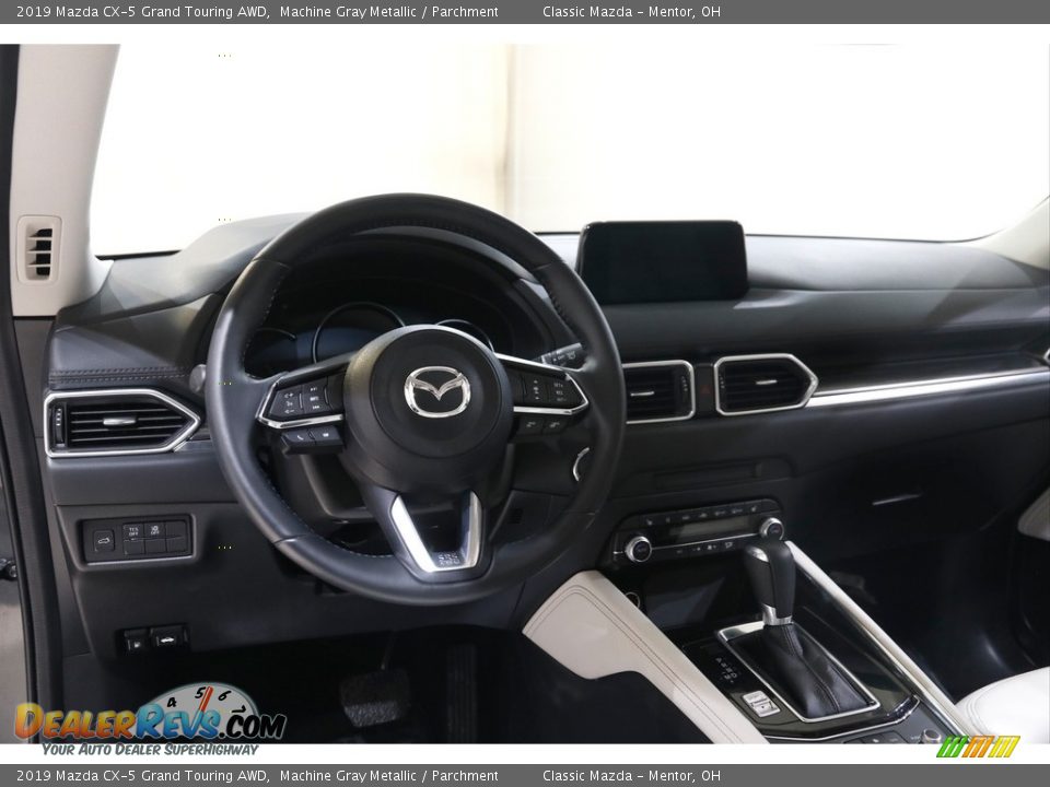 2019 Mazda CX-5 Grand Touring AWD Machine Gray Metallic / Parchment Photo #6