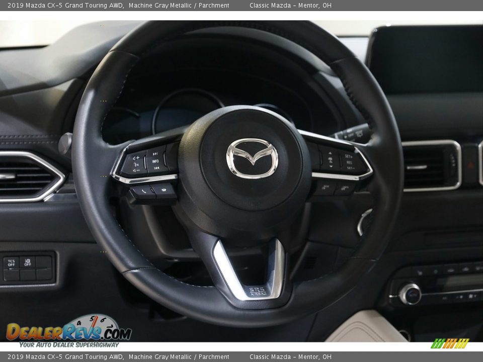 2019 Mazda CX-5 Grand Touring AWD Machine Gray Metallic / Parchment Photo #7