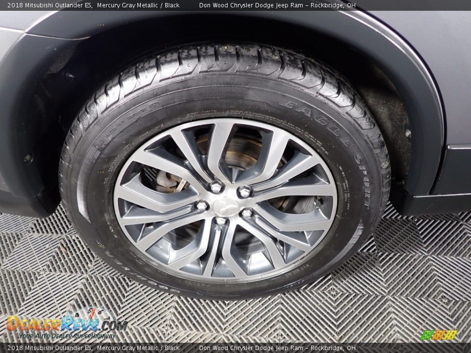 2018 Mitsubishi Outlander ES Mercury Gray Metallic / Black Photo #30