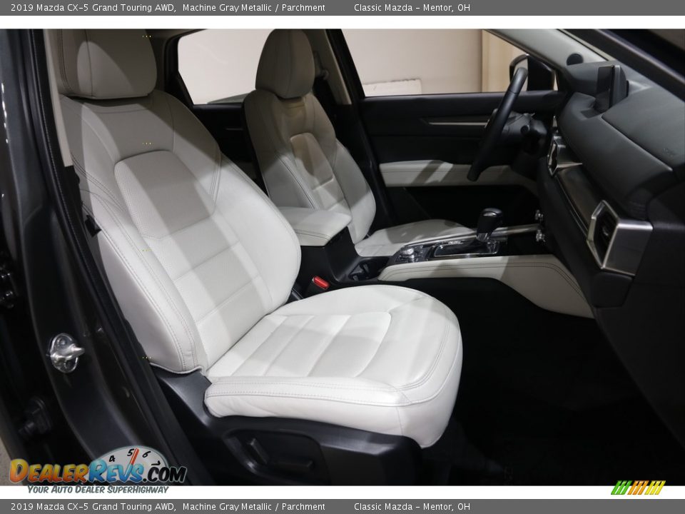 2019 Mazda CX-5 Grand Touring AWD Machine Gray Metallic / Parchment Photo #16
