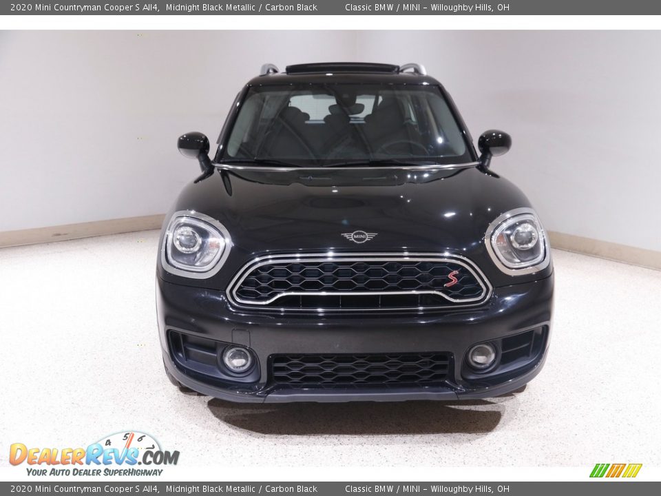 2020 Mini Countryman Cooper S All4 Midnight Black Metallic / Carbon Black Photo #2