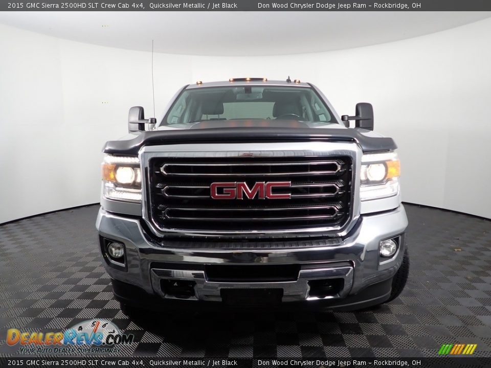 2015 GMC Sierra 2500HD SLT Crew Cab 4x4 Quicksilver Metallic / Jet Black Photo #6