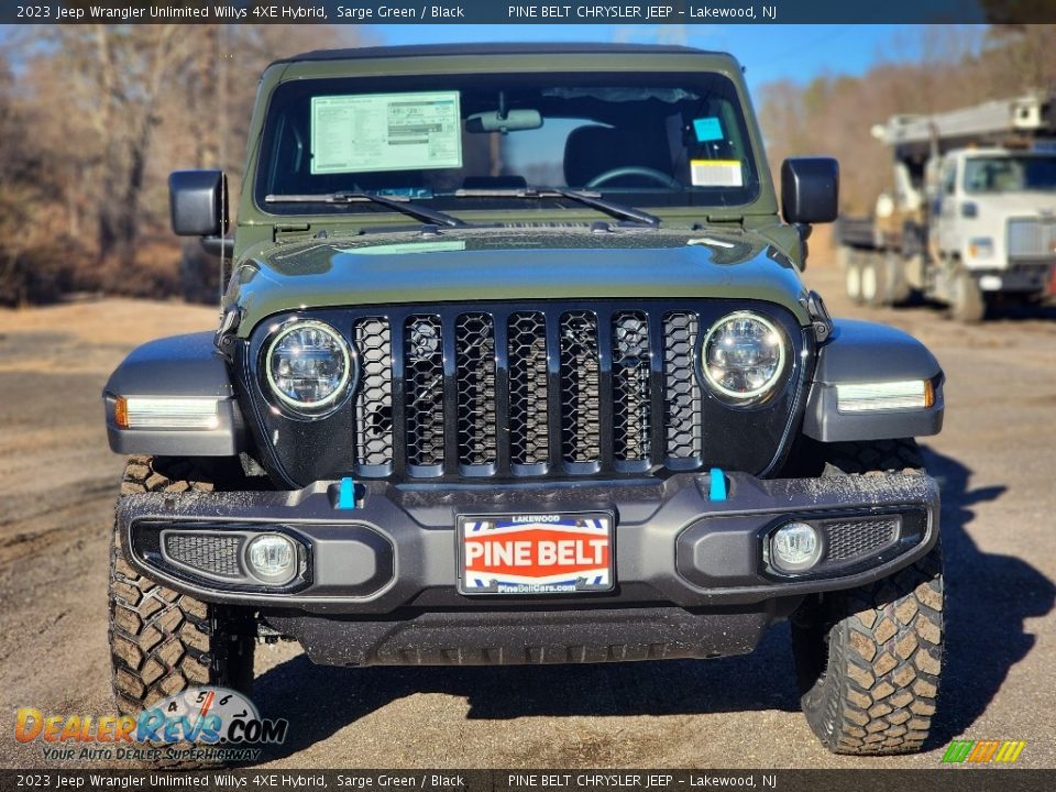 2023 Jeep Wrangler Unlimited Willys 4XE Hybrid Sarge Green / Black Photo #2