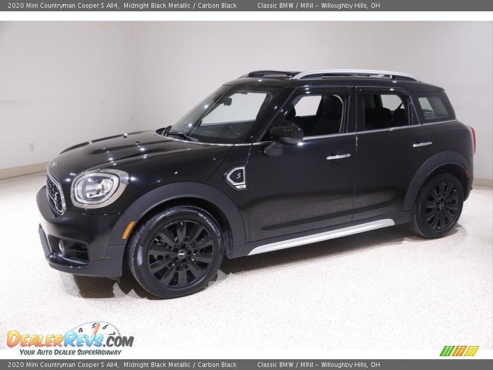 2020 Mini Countryman Cooper S All4 Midnight Black Metallic / Carbon Black Photo #3