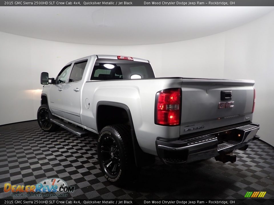 2015 GMC Sierra 2500HD SLT Crew Cab 4x4 Quicksilver Metallic / Jet Black Photo #8