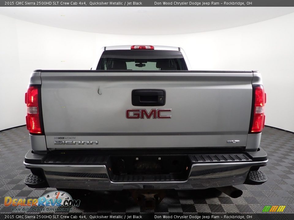 2015 GMC Sierra 2500HD SLT Crew Cab 4x4 Quicksilver Metallic / Jet Black Photo #9