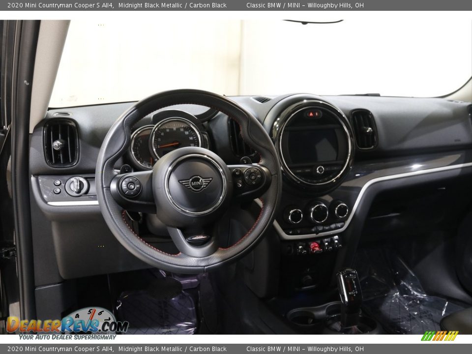 2020 Mini Countryman Cooper S All4 Midnight Black Metallic / Carbon Black Photo #6