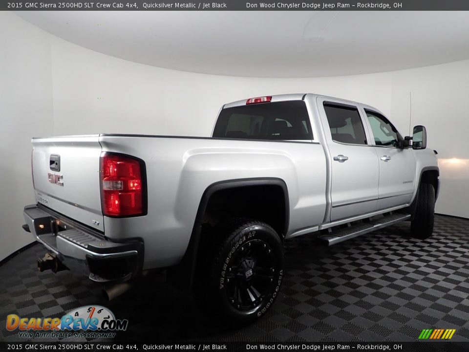 2015 GMC Sierra 2500HD SLT Crew Cab 4x4 Quicksilver Metallic / Jet Black Photo #10