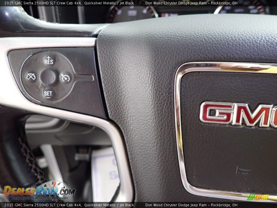2015 GMC Sierra 2500HD SLT Crew Cab 4x4 Steering Wheel Photo #16