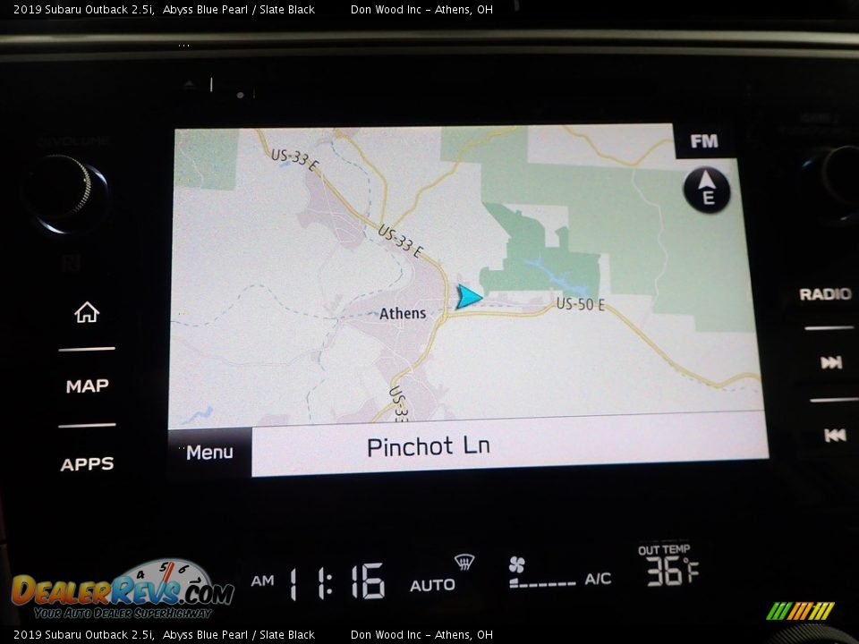 2019 Subaru Outback 2.5i Abyss Blue Pearl / Slate Black Photo #3