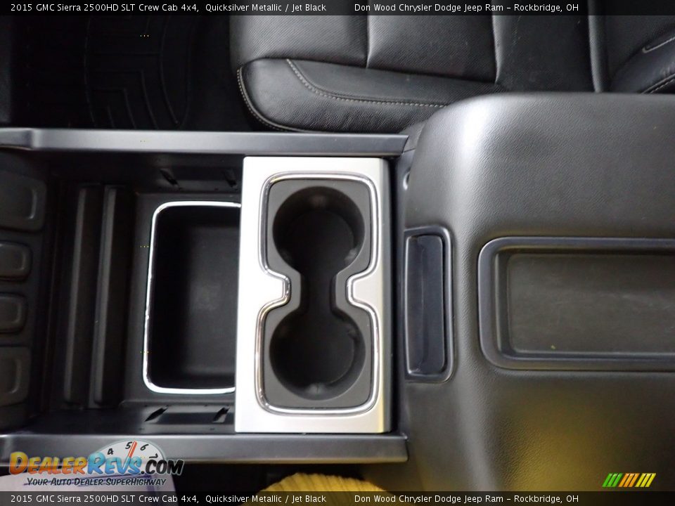 2015 GMC Sierra 2500HD SLT Crew Cab 4x4 Quicksilver Metallic / Jet Black Photo #21