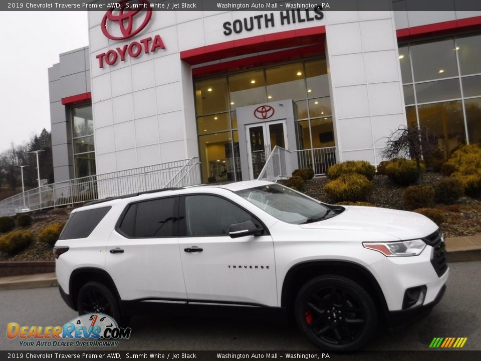 2019 Chevrolet Traverse Premier AWD Summit White / Jet Black Photo #2