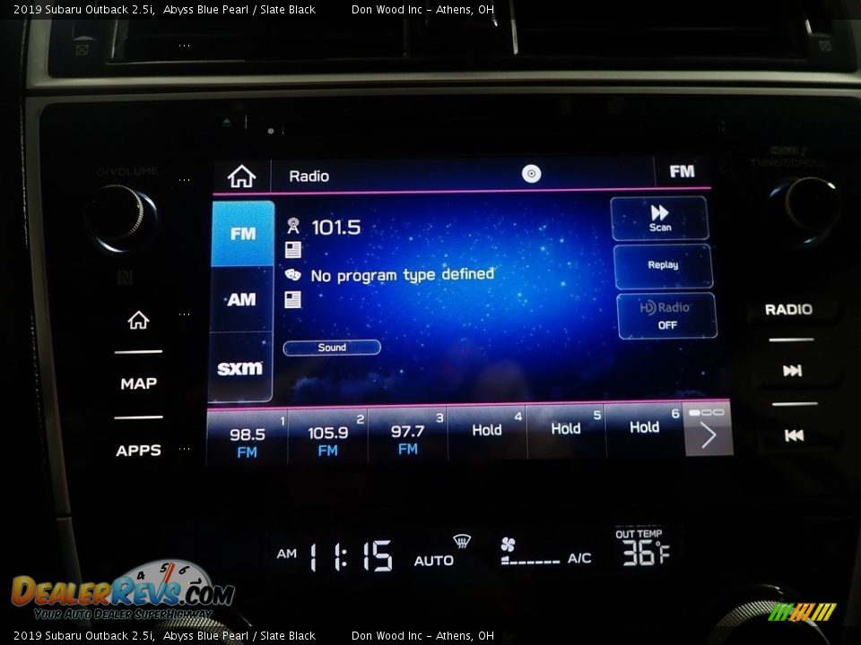 2019 Subaru Outback 2.5i Abyss Blue Pearl / Slate Black Photo #25