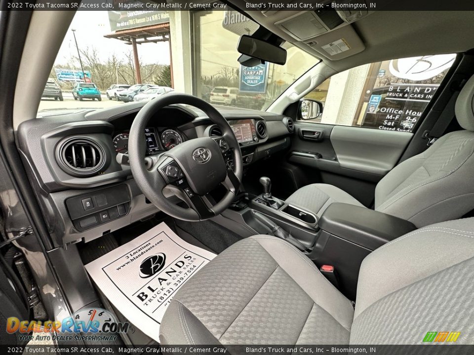 Cement Gray Interior - 2022 Toyota Tacoma SR Access Cab Photo #8