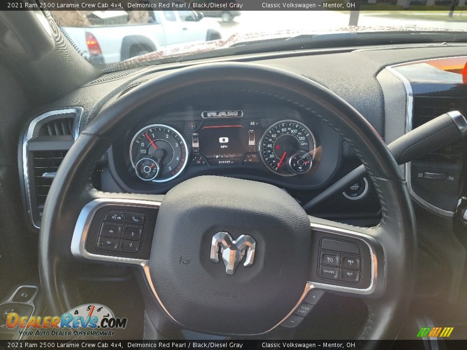 2021 Ram 2500 Laramie Crew Cab 4x4 Delmonico Red Pearl / Black/Diesel Gray Photo #5