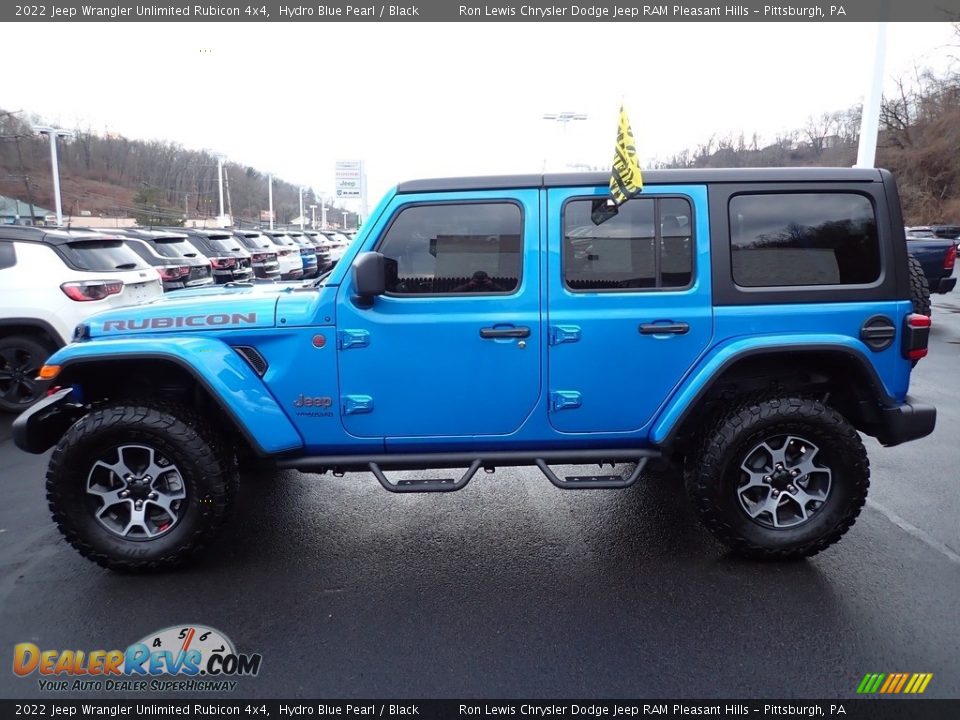 Hydro Blue Pearl 2022 Jeep Wrangler Unlimited Rubicon 4x4 Photo #2