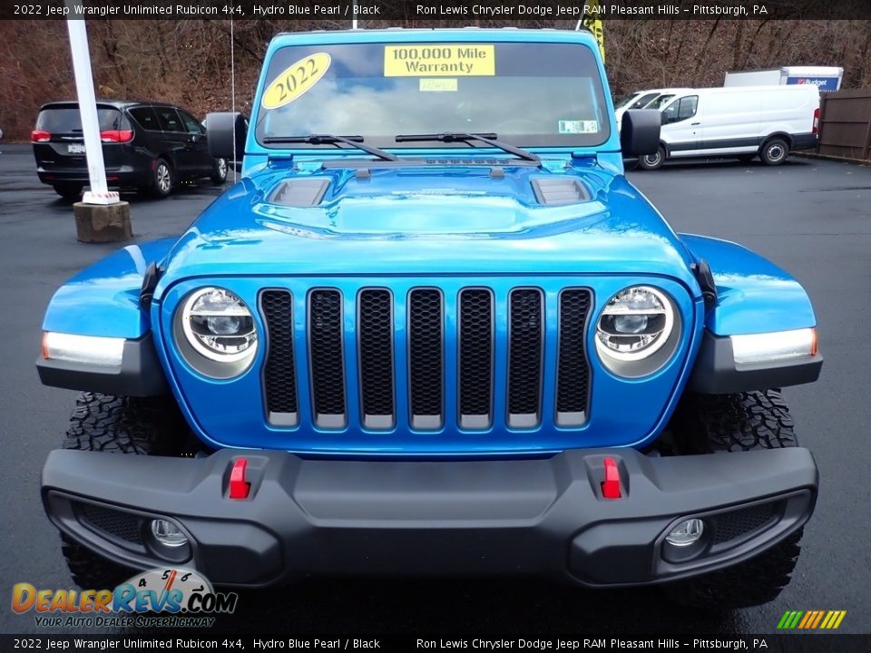 Hydro Blue Pearl 2022 Jeep Wrangler Unlimited Rubicon 4x4 Photo #9