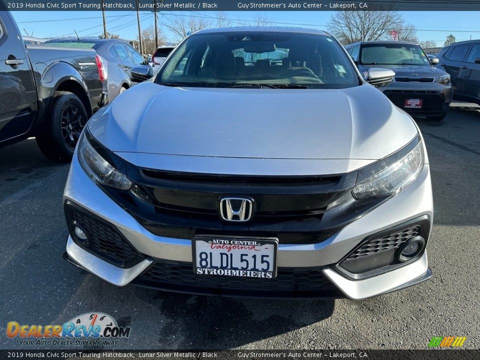 2019 Honda Civic Sport Touring Hatchback Lunar Silver Metallic / Black Photo #2