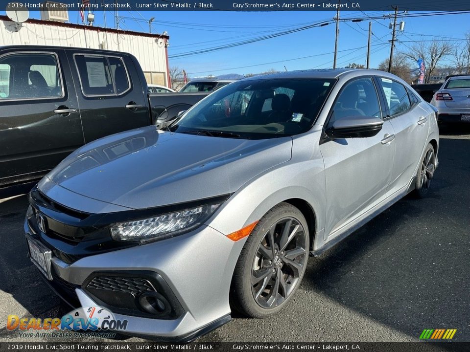 2019 Honda Civic Sport Touring Hatchback Lunar Silver Metallic / Black Photo #3