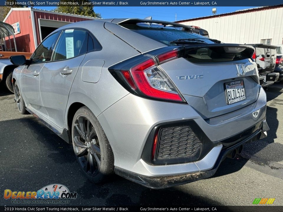 2019 Honda Civic Sport Touring Hatchback Lunar Silver Metallic / Black Photo #4