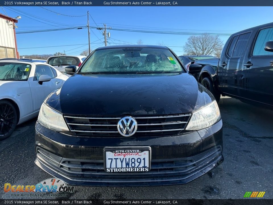 2015 Volkswagen Jetta SE Sedan Black / Titan Black Photo #2