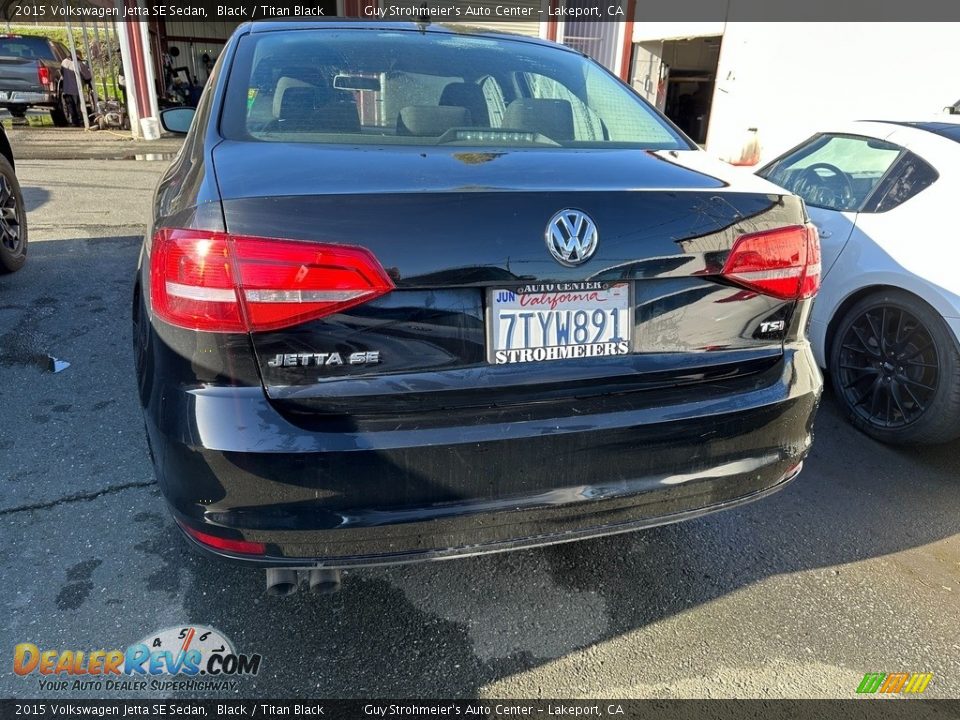 2015 Volkswagen Jetta SE Sedan Black / Titan Black Photo #5