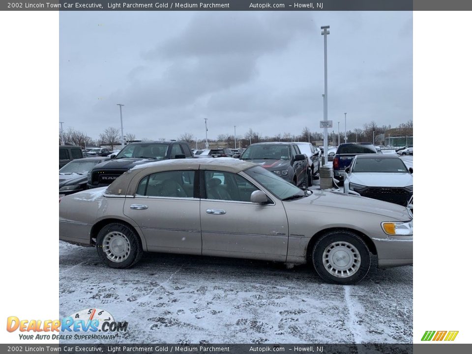 2002 Lincoln Town Car Executive Light Parchment Gold / Medium Parchment Photo #4