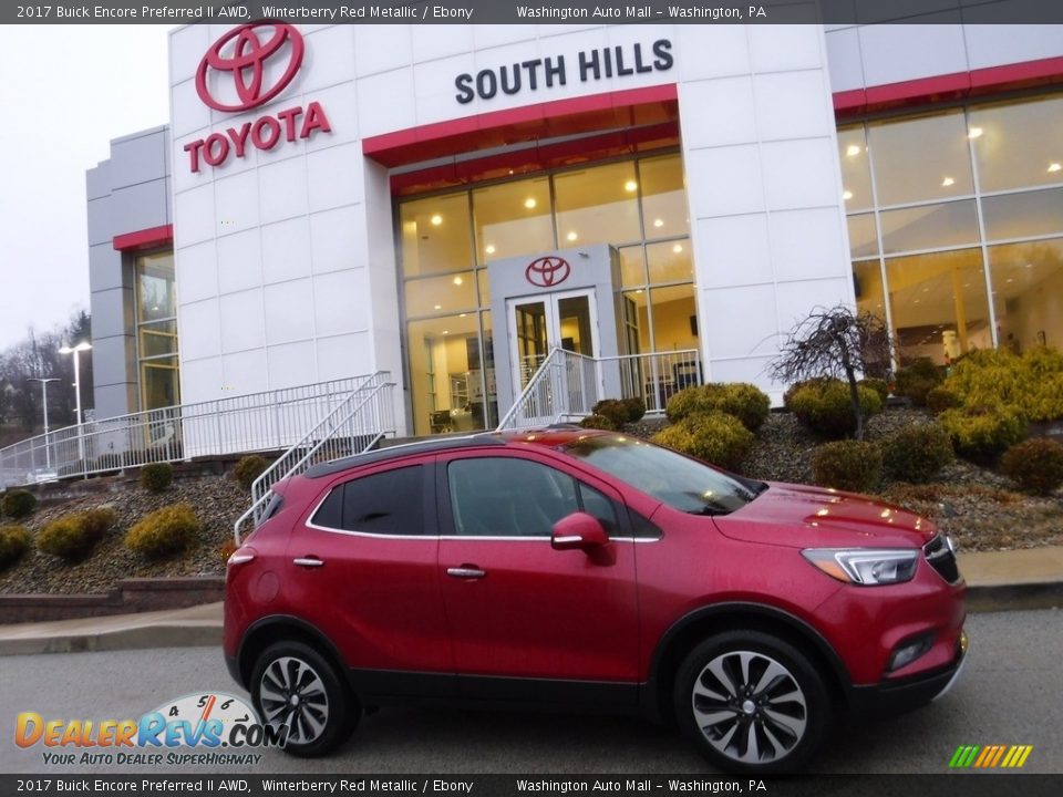 2017 Buick Encore Preferred II AWD Winterberry Red Metallic / Ebony Photo #2