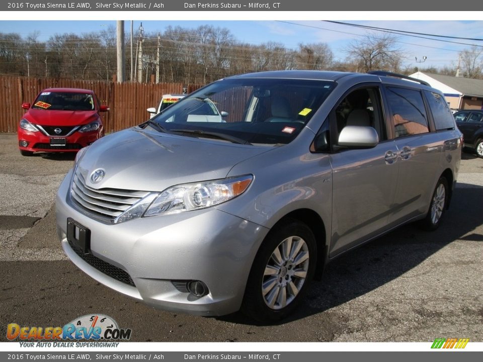 2016 Toyota Sienna LE AWD Silver Sky Metallic / Ash Photo #1