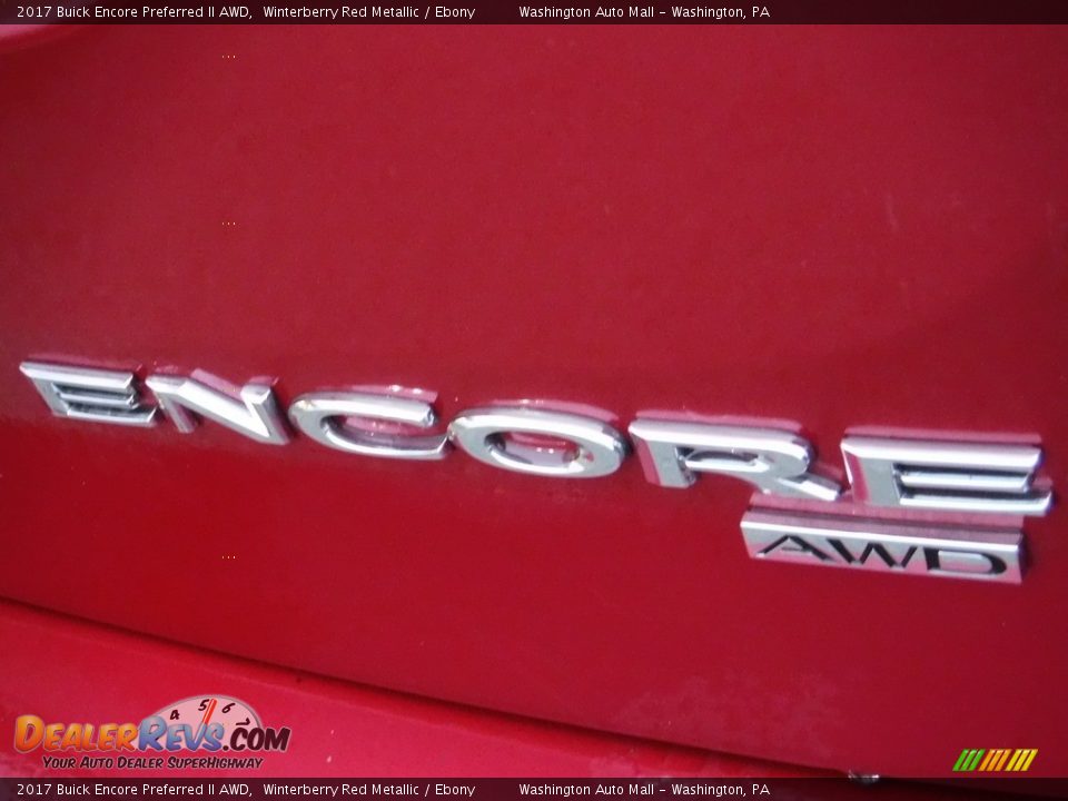 2017 Buick Encore Preferred II AWD Winterberry Red Metallic / Ebony Photo #17