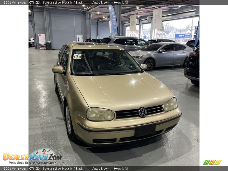 2001 Volkswagen GTI GLX Futura Yellow Metallic / Black Photo #3