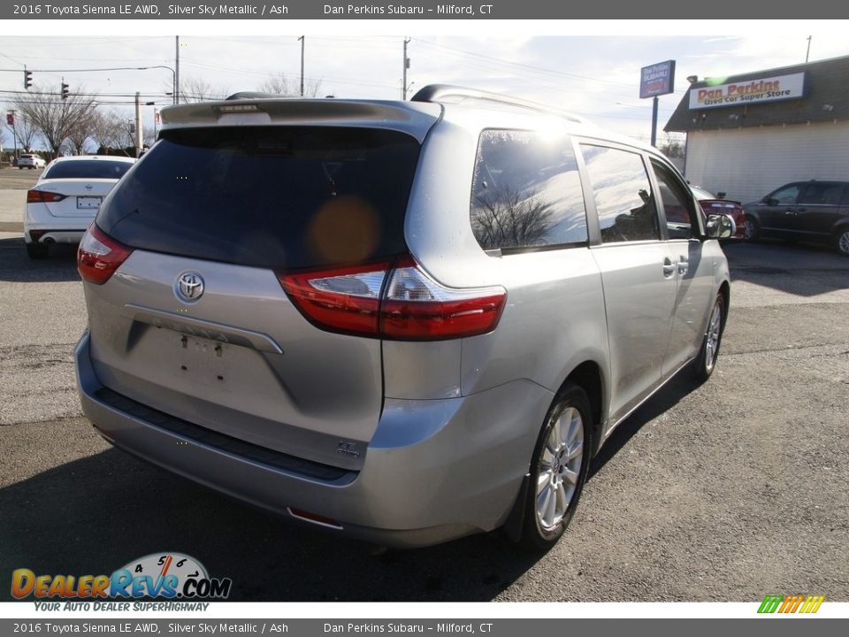 2016 Toyota Sienna LE AWD Silver Sky Metallic / Ash Photo #5