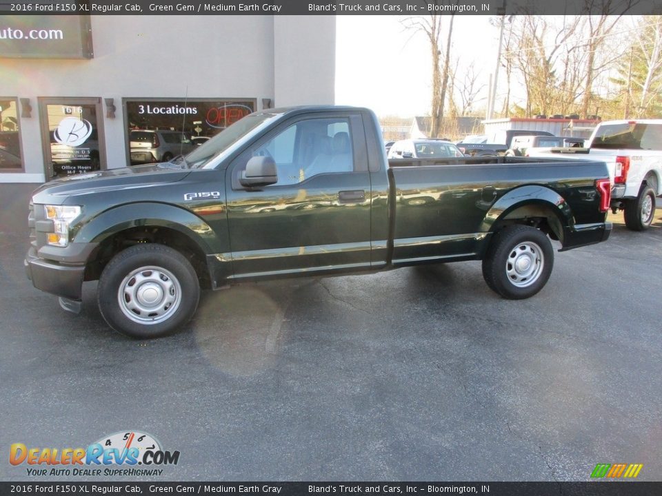 2016 Ford F150 XL Regular Cab Green Gem / Medium Earth Gray Photo #1