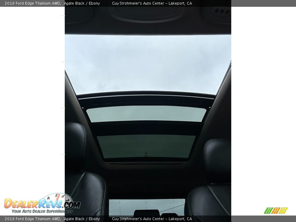 2019 Ford Edge Titanium AWD Agate Black / Ebony Photo #14