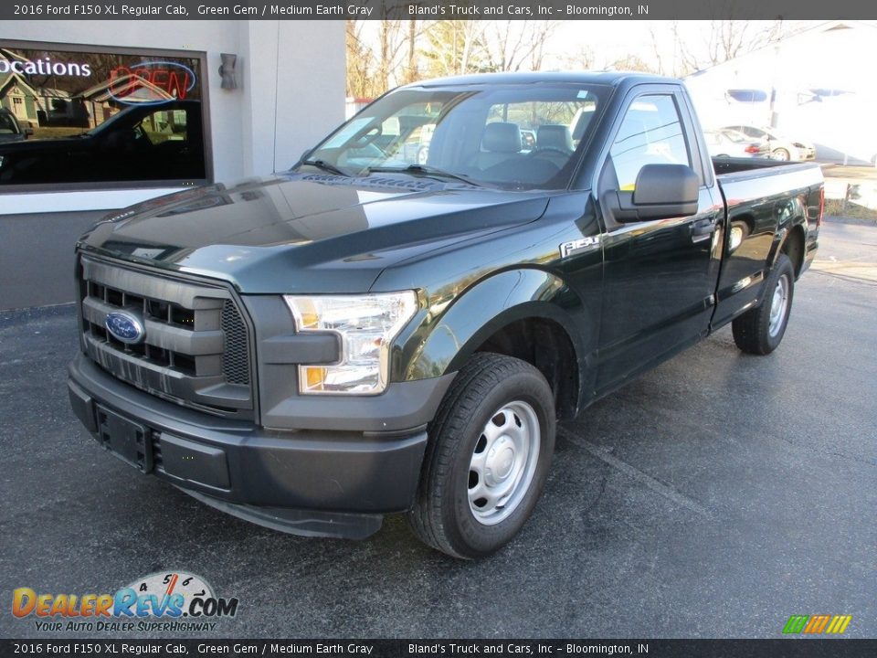 2016 Ford F150 XL Regular Cab Green Gem / Medium Earth Gray Photo #2