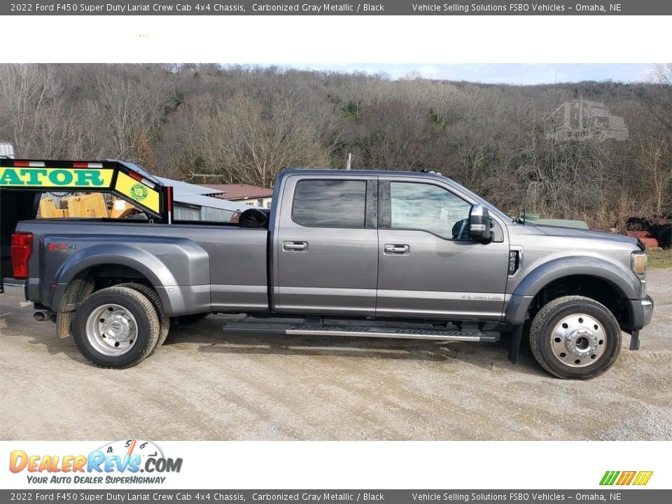 Carbonized Gray Metallic 2022 Ford F450 Super Duty Lariat Crew Cab 4x4 Chassis Photo #1