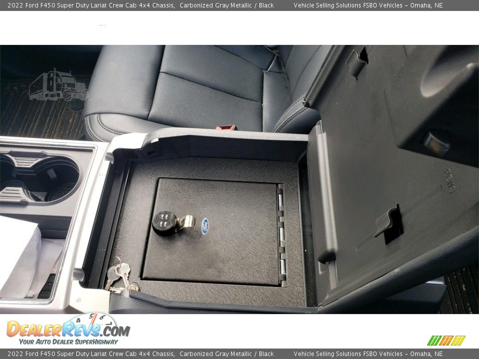 2022 Ford F450 Super Duty Lariat Crew Cab 4x4 Chassis Carbonized Gray Metallic / Black Photo #4