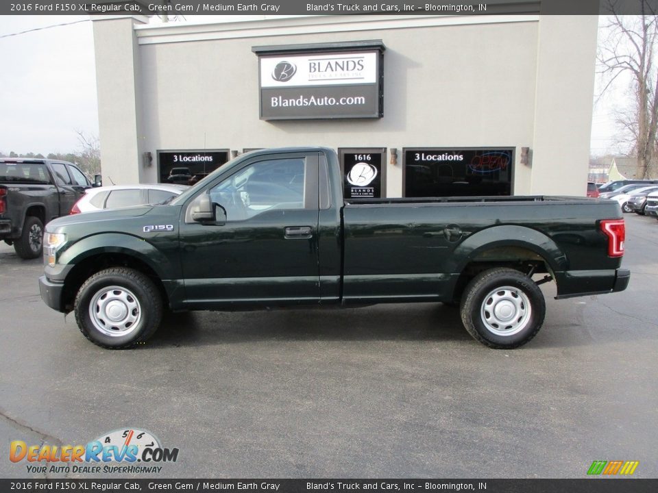 2016 Ford F150 XL Regular Cab Green Gem / Medium Earth Gray Photo #1