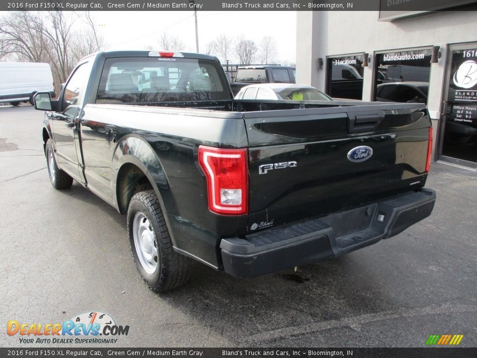 2016 Ford F150 XL Regular Cab Green Gem / Medium Earth Gray Photo #3