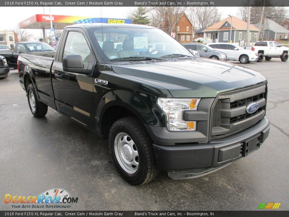 2016 Ford F150 XL Regular Cab Green Gem / Medium Earth Gray Photo #5