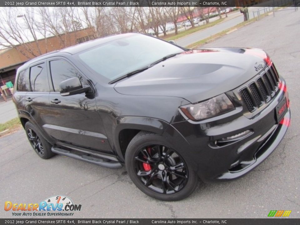 Brilliant Black Crystal Pearl 2012 Jeep Grand Cherokee SRT8 4x4 Photo #3