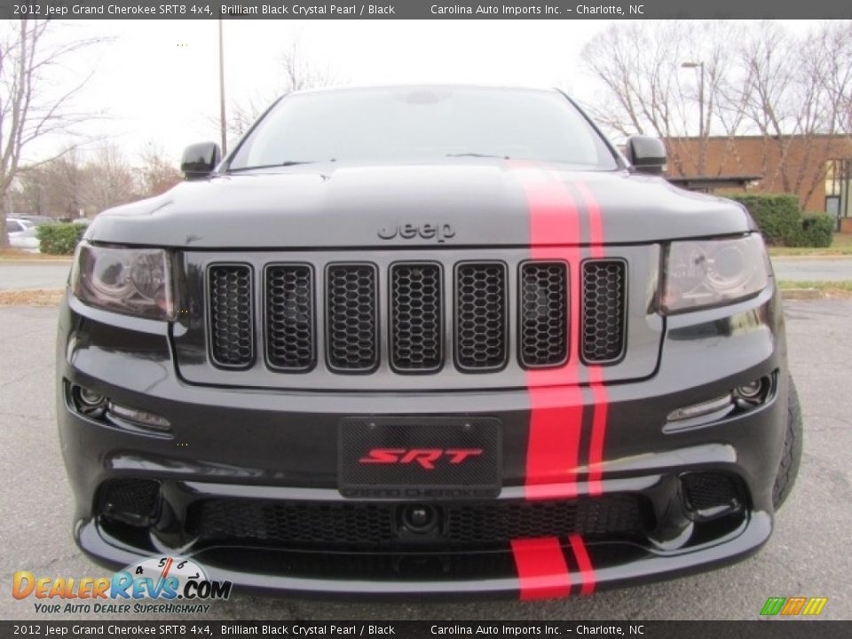 2012 Jeep Grand Cherokee SRT8 4x4 Brilliant Black Crystal Pearl / Black Photo #4