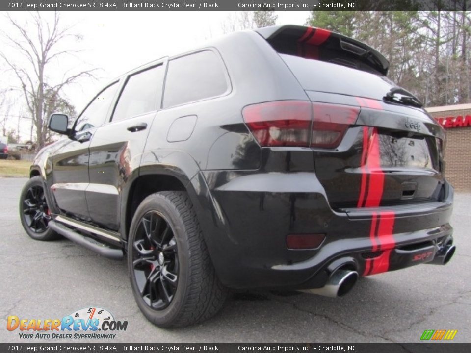 2012 Jeep Grand Cherokee SRT8 4x4 Brilliant Black Crystal Pearl / Black Photo #8