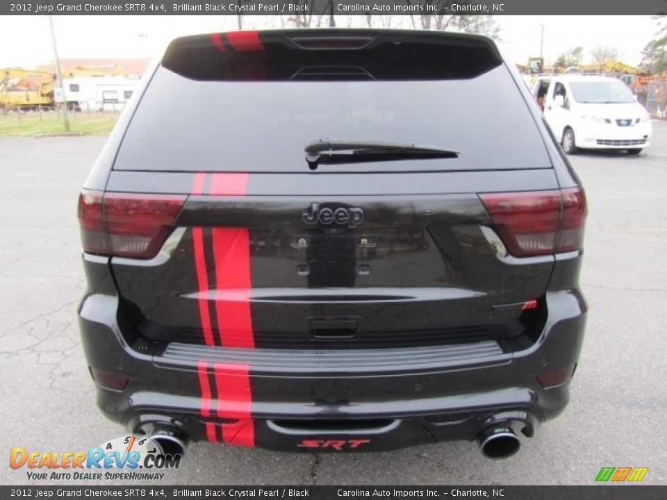 2012 Jeep Grand Cherokee SRT8 4x4 Brilliant Black Crystal Pearl / Black Photo #9