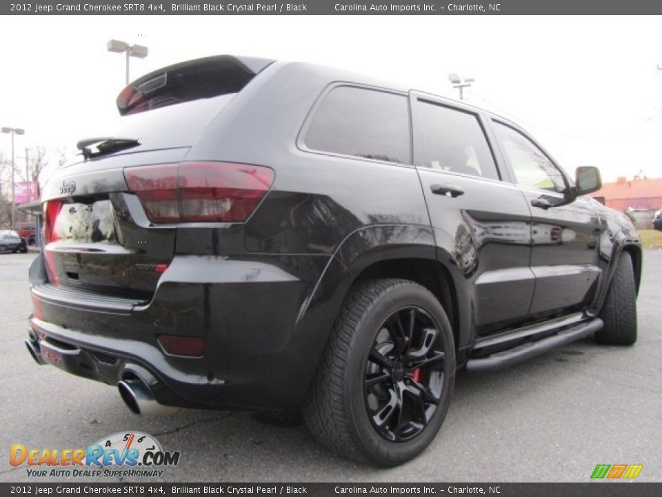2012 Jeep Grand Cherokee SRT8 4x4 Brilliant Black Crystal Pearl / Black Photo #10