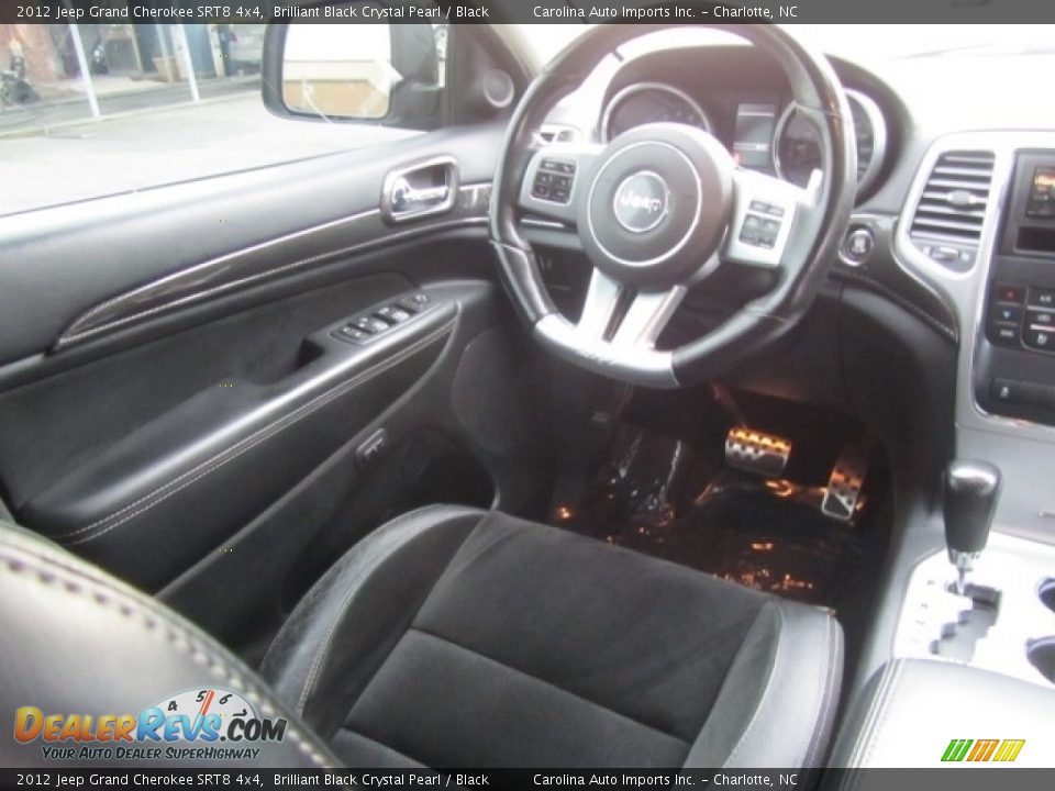 2012 Jeep Grand Cherokee SRT8 4x4 Brilliant Black Crystal Pearl / Black Photo #13